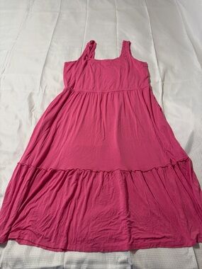 Jason Wu Women’s Hot Pink Sleeveless Tiered Sundress